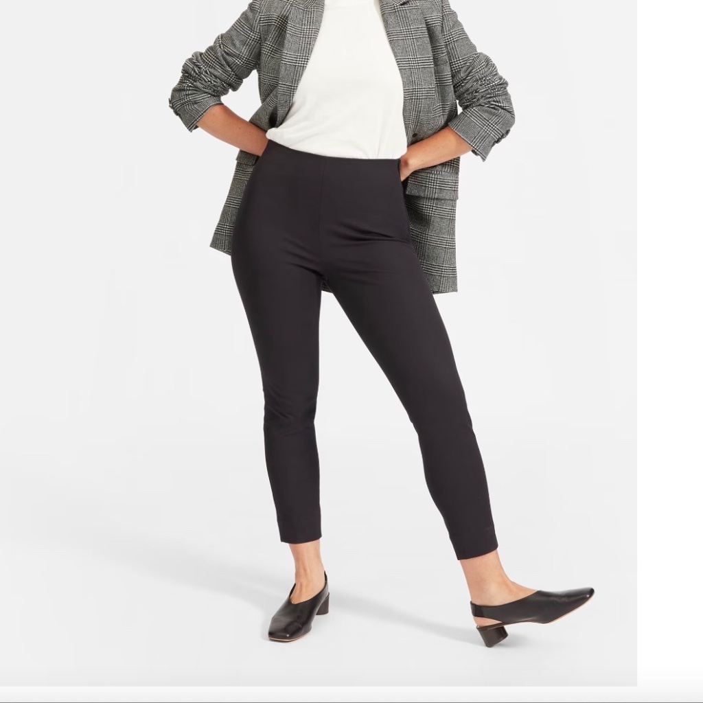 Everlane The Curvy Side-Zip Stretch Cotton Pant
